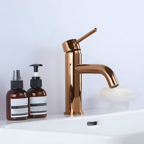 Baterie pentru lavoar Rea Lungo Copper Low