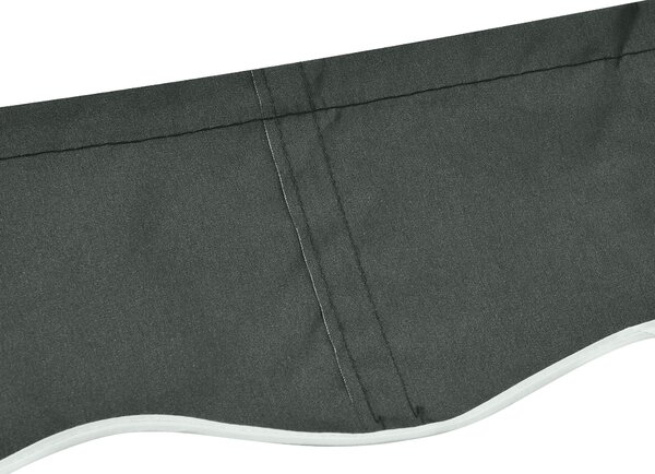 Outsunny Pânză de Înlocuire pentru Copertină Retractabilă cu Protecție UV 30+, 3,82x2,4 m, Gri | Aosom Romania