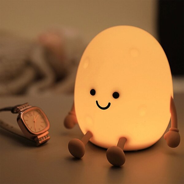 Lampă LED RGBW tactilă dimabilă pentru copii POTATO LED/2W/5V USB 1200 mAh