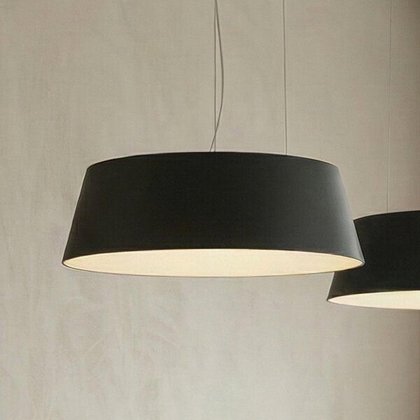 Lucande LED suspendat Belsar, negru, aluminiu, CCT, reglabil, Negru, Camera de zi / sufragerie, Aluminiu, Modern