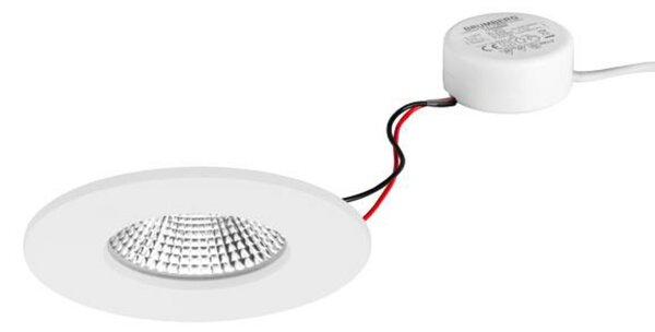 BRUMBERG BB20 IP65 încastr RC driver rotund alb, reglabil, Alb, Baie, Corpuri de iluminat încastrate rotunde