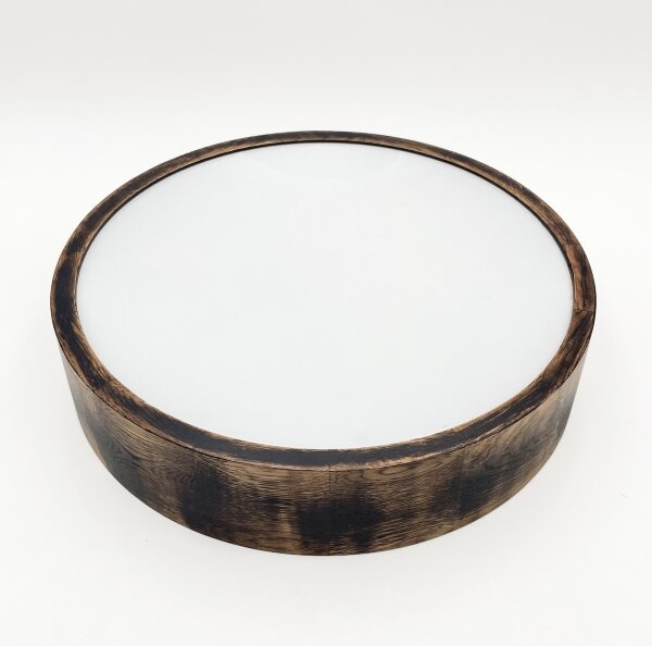 Plafonieră baie OAK SMOKY 3xE27/15W/230V IP54, 37,5 cm, stejar maro