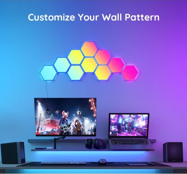 Govee - Panou LED RGB reglabil 36W 230V Wi-Fi