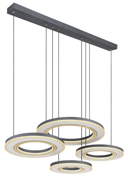 Lustră LED dimabilă pe cablu Globo 67191-80 BLASIUS LED/80W/230V + telecomandă