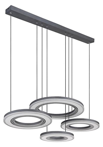 Lustră LED dimabilă pe cablu Globo 67191-80 BLASIUS LED/80W/230V + telecomandă