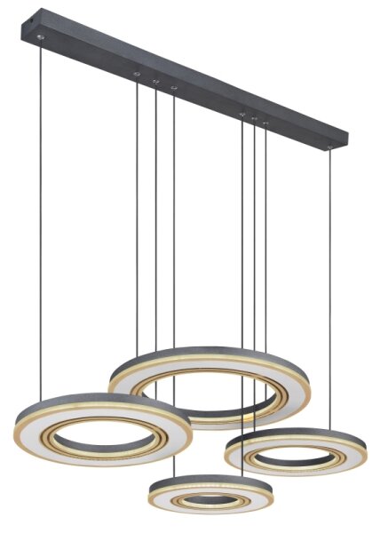 Lustră LED dimabilă pe cablu Globo 67191-80 BLASIUS LED/80W/230V + telecomandă