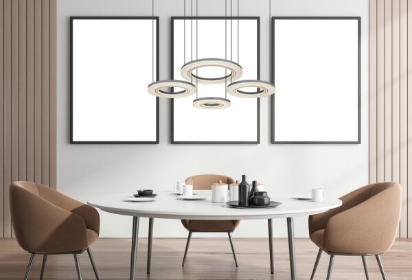 Lustră LED dimabilă pe cablu Globo 67191-80 BLASIUS LED/80W/230V + telecomandă