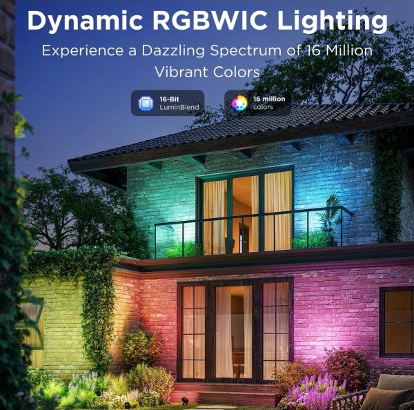 Proiector LED RGBWW dimabil Govee LED/12W/230V IP67 2700-6500K Wi-Fi