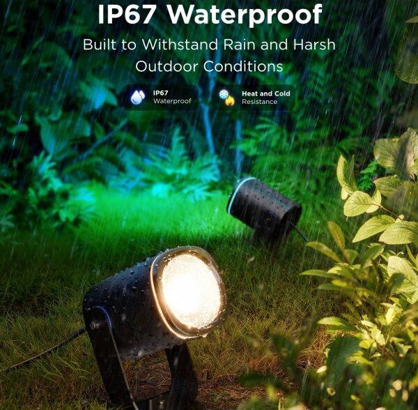 Proiector LED RGBWW dimabil Govee LED/12W/230V IP67 2700-6500K Wi-Fi