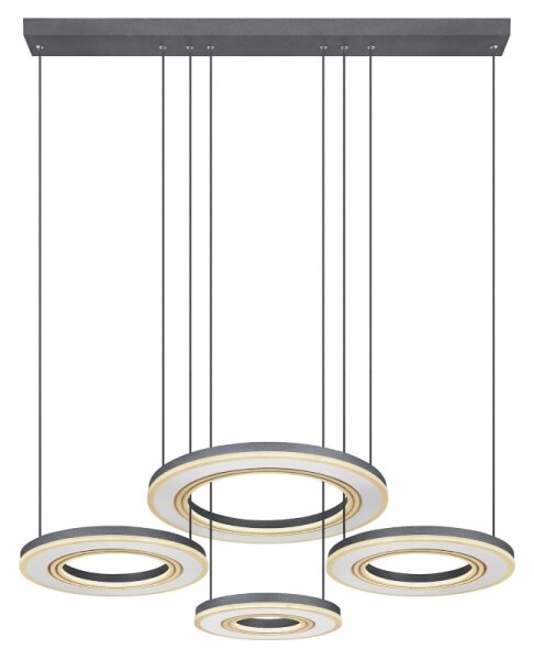 Lustră LED dimabilă pe cablu Globo 67191-80 BLASIUS LED/80W/230V + telecomandă