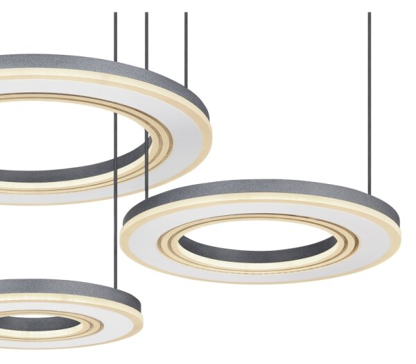 Lustră LED dimabilă pe cablu Globo 67191-80 BLASIUS LED/80W/230V + telecomandă