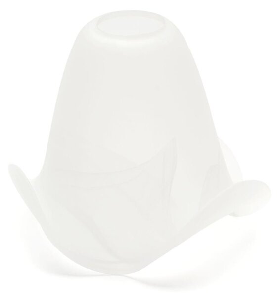 Abajur de rezervă din sticlă pentru lustră și lampă SISI E14 d. 13 cm alb