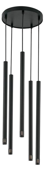 Lustră pe cablu STALACTITE LASER 5xG9/3W/230V neagră