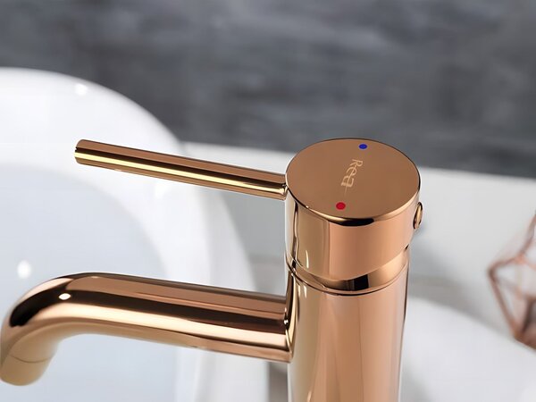 Baterie pentru lavoar Rea Lungo Copper High