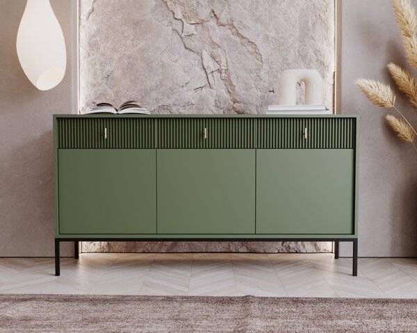 Comodă Magara 3D3S (Verde + Negru). 1123680