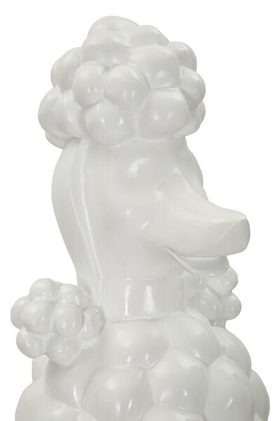 Mauro Ferretti Statuie In Forma De Caine Alb cm 20X26X61 | Aosom Romania
