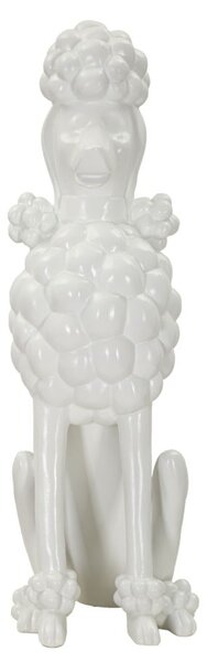 Mauro Ferretti Statuie In Forma De Caine Alb cm 20X26X61 | Aosom Romania