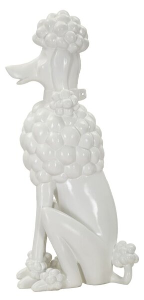 Mauro Ferretti Statuie In Forma De Caine Alb cm 20X26X61 | Aosom Romania