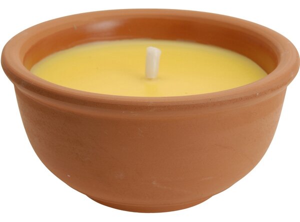 Lumânare repelentă Citronella, în recipient ceramic, 123 grame