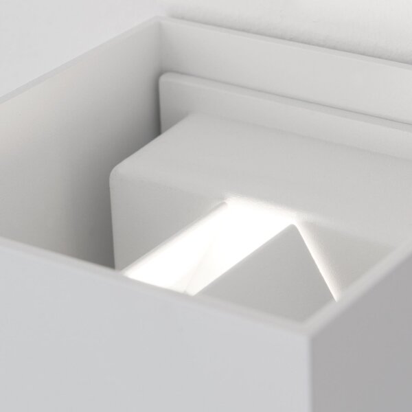 Aplică LED de exteror cu senzor Orion AL 11-1314 CUBE-S LED/13W/230V IP54 alb