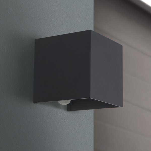 Aplică LED de exteror cu senzor Orion AL 11-1314 CUBE-S LED/13W/230V IP54 antracit