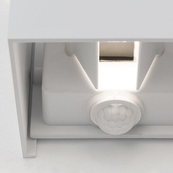 Aplică LED de exteror cu senzor Orion AL 11-1314 CUBE-S LED/13W/230V IP54 alb