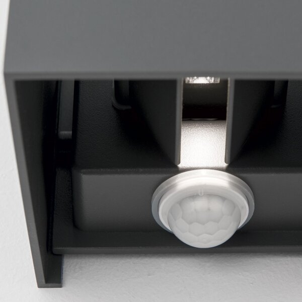 Aplică LED de exteror cu senzor Orion AL 11-1314 CUBE-S LED/13W/230V IP54 antracit