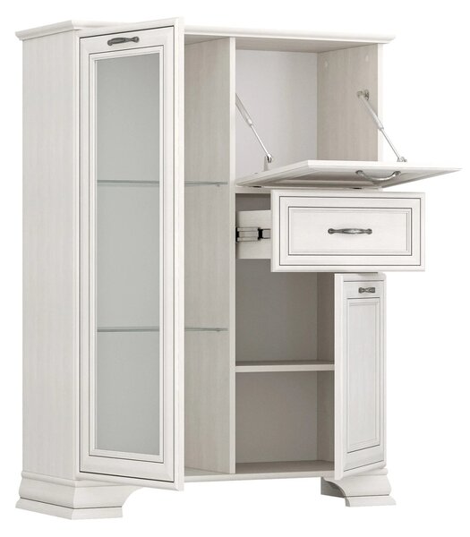 Vitrina TIFFANY II, grej, PAL, 94x37x125 cm