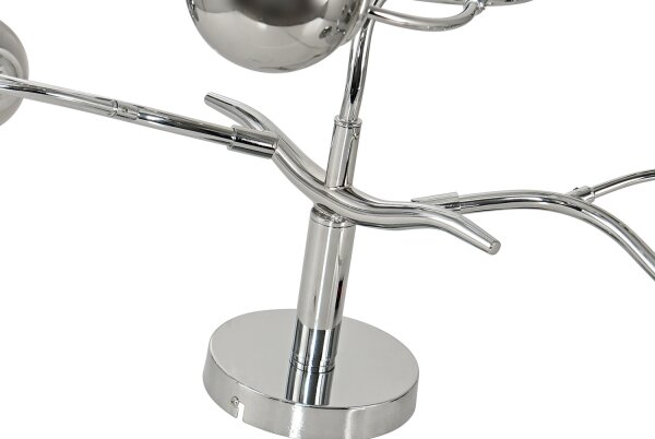 Brilagi - Lustră aplicată LED MISTEL 9xG9/3W/230V negru-crom/sticlă fumurie
