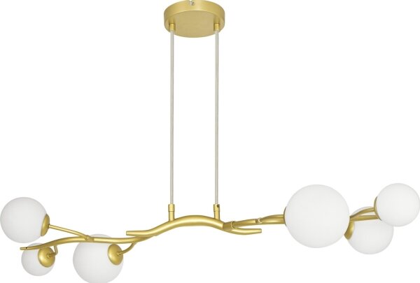 Lustră LED pe cablu Brilagi MISTEL 6xG9/3W/230V auriu/alb