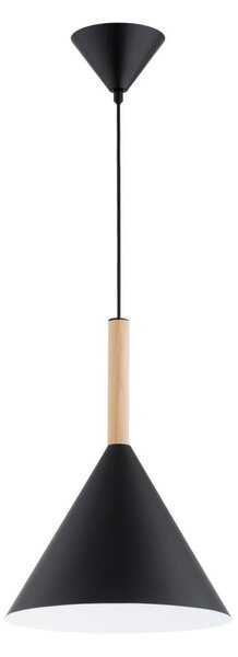 Lustră pe cablu FUKS 1xE27/15W/230V negru/bej