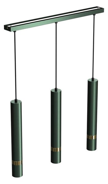 Lustră pe cablu Brilagi POKER 3xGU10/25W/230V verde
