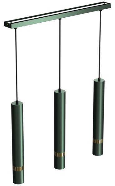 Lustră pe cablu Brilagi POKER 3xGU10/25W/230V verde