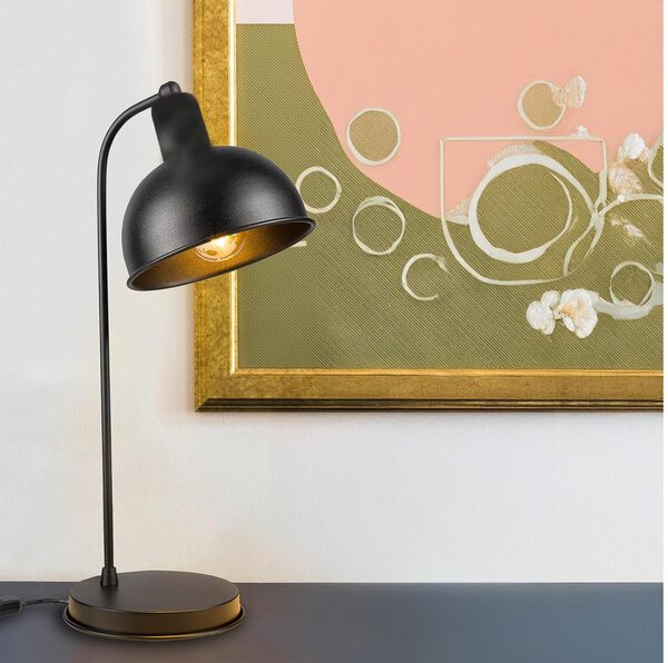 Lampă de masă ONLI ISTANBUL 1xE27/22W/230V 50 cm negru