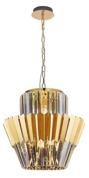 Lustră pe lanț DONNA 9xE14/40W/230V d. 45 cm auriu