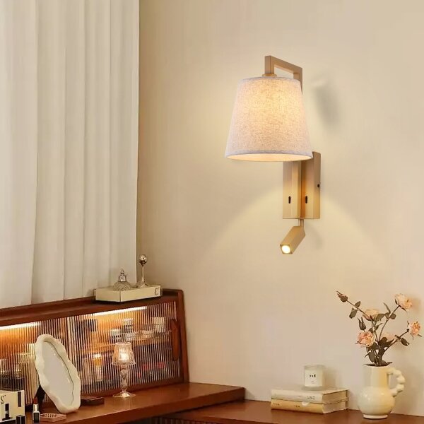 Lampă LED de perete Brilagi RAYA 1xE14/40W/230V + LED/3W in/bej