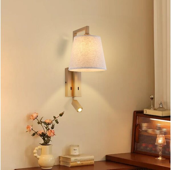Lampă LED de perete Brilagi RAYA 1xE14/40W/230V + LED/3W in/bej