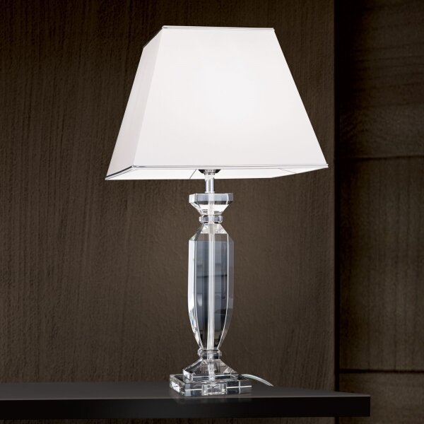 Lampă de cristal de masă Orion LA 4-1207 POKAL 1xE27/60W/230V alb/transparent