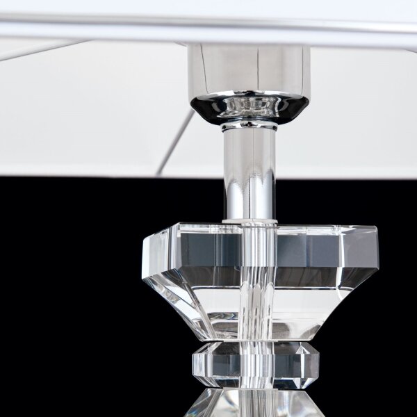 Lampă de cristal de masă Orion LA 4-1207 POKAL 1xE27/60W/230V alb/transparent