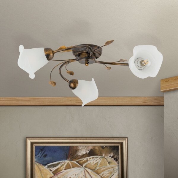 Lustră aplicată Orion DL 7-788/3 SISI 3xE14/40W/230V d. 60 cm bronz/patină