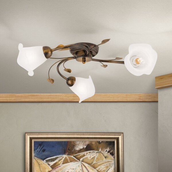 Lustră aplicată Orion DL 7-788/3 SISI 3xE14/40W/230V d. 60 cm bronz/patină
