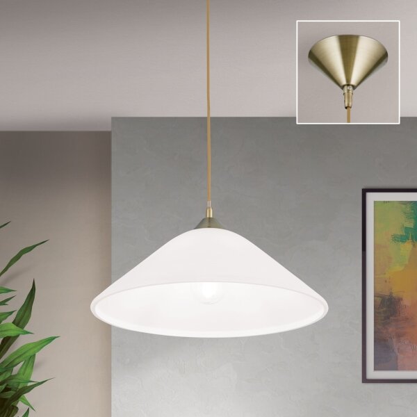 Lustră pe cablu Orion HL 6-1525/1 GRADO 1xE27/60W/230V d. 40 cm alamă