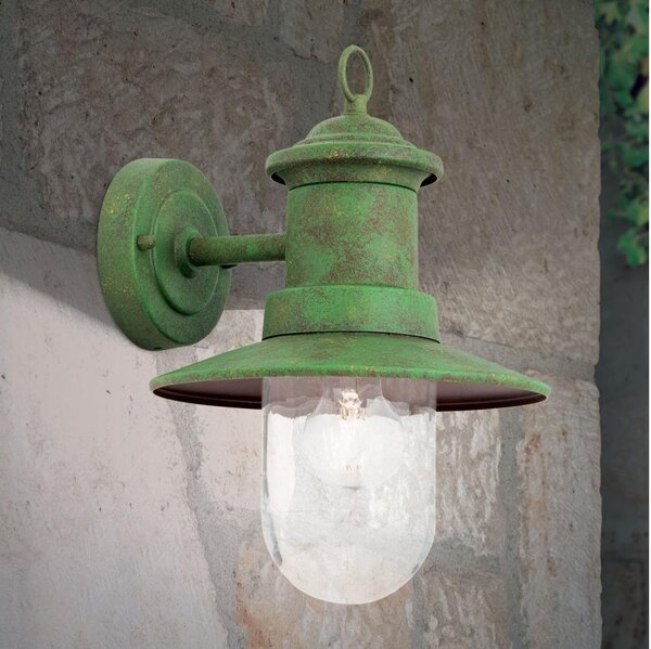 Lampă de perete de exterior Orion AL 11-1205 LEONIE 1xE27/60W/230V IP44 verde