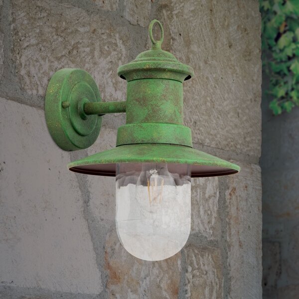 Lampă de perete de exterior Orion AL 11-1205 LEONIE 1xE27/60W/230V IP44 verde