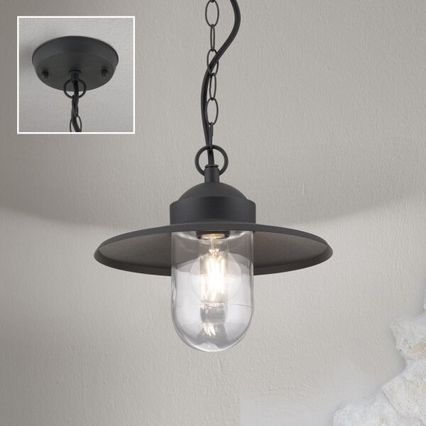 Orion AL 11-1318 - Corp de iluminat suspendat pentru exterior EDWARD, 1xE27/60W/230V, IP44, antracit