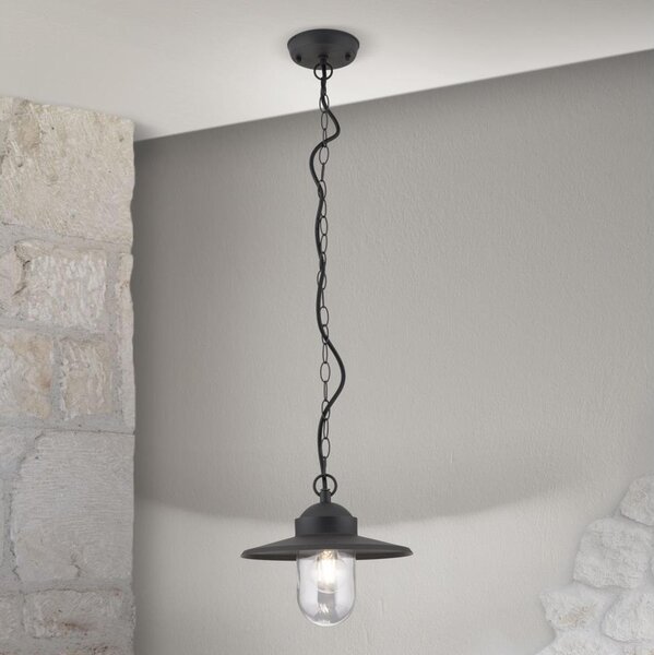 Orion AL 11-1318 - Corp de iluminat suspendat pentru exterior EDWARD, 1xE27/60W/230V, IP44, antracit