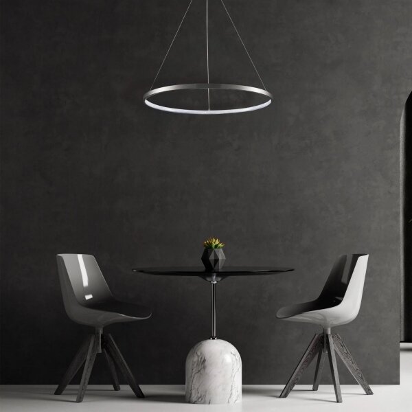 Lustră LED pe cablu LEA LED/20W/230V 4000K d. 50 cm crom mat