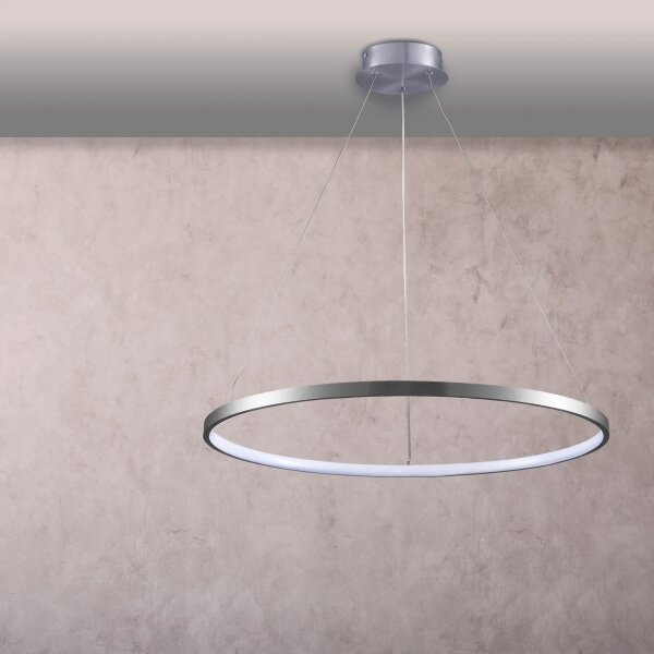 Lustră LED pe cablu LEA LED/20W/230V 4000K d. 50 cm crom mat