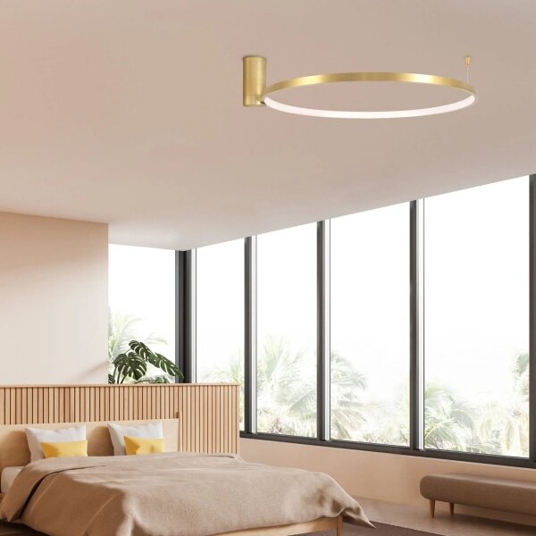 Plafonieră LED NOEMI LED/20W/230V 4000K d. 50 cm auriu