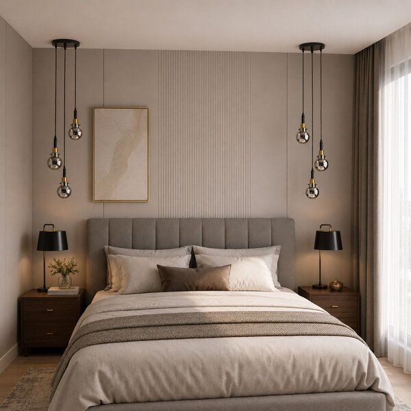 Lampă suspendată APP1125-3CP Black Gold